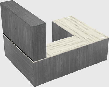 U-shaped desk