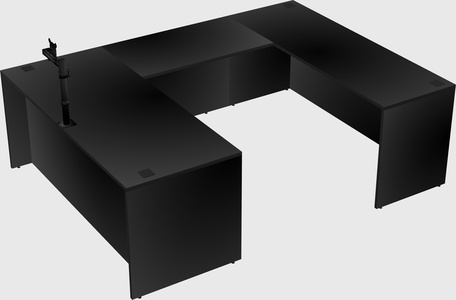 U-shaped desk