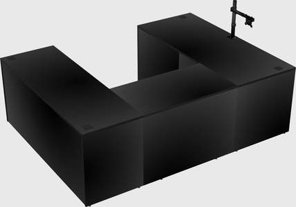 U-shaped desk