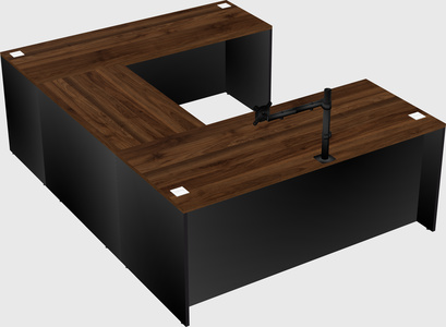 U-shaped desk
