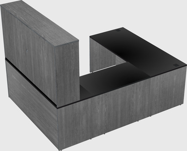 U-shaped desk