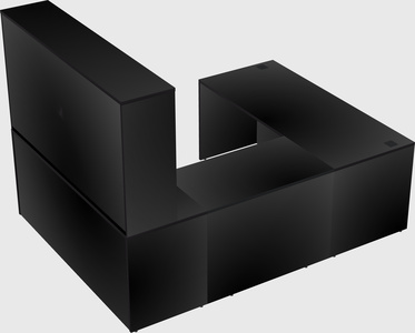 U-shaped desk