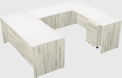U-shaped desk