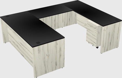 U-shaped desk