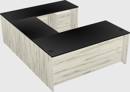 U-shaped desk