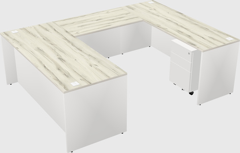 U-shaped desk