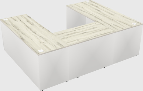 U-shaped desk