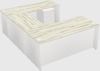 U-shaped desk