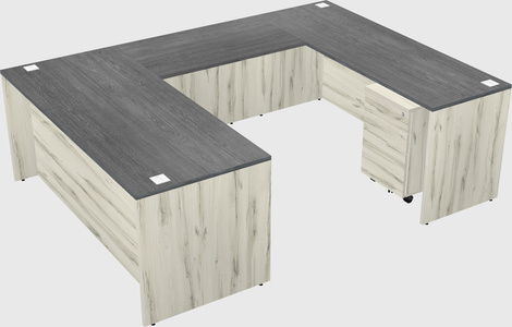 U-shaped desk