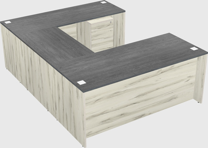 U-shaped desk