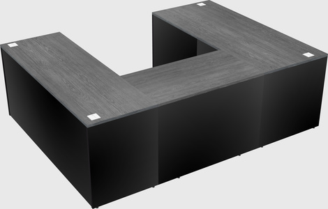 U-shaped desk