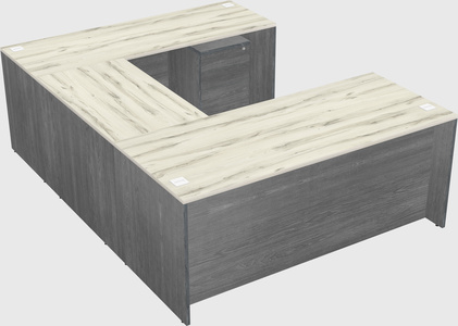 U-shaped desk