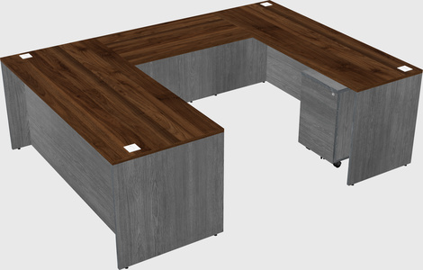 U-shaped desk