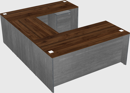 U-shaped desk