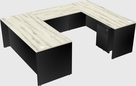U-shaped desk