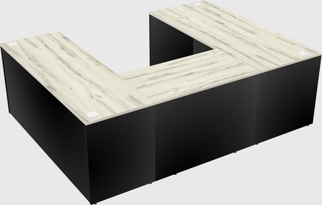 U-shaped desk