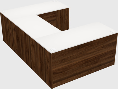 U-shaped desk