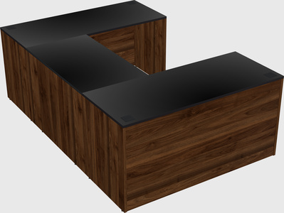 U-shaped desk