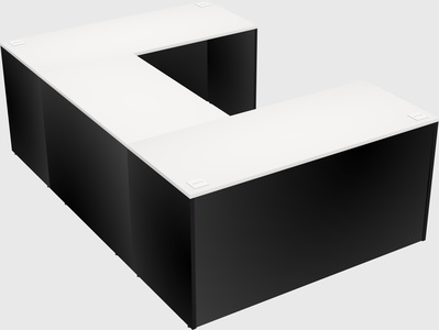 U-shaped desk