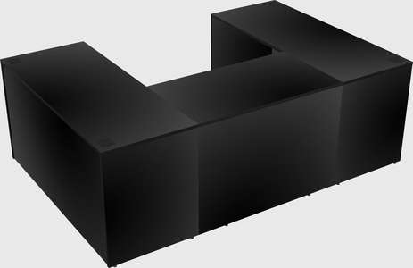 U-shaped desk