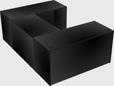 U-shaped desk