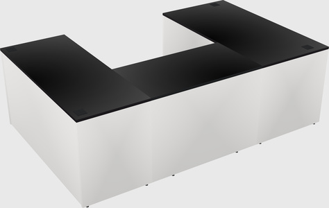 U-shaped desk