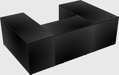 U-shaped desk