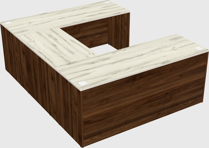 U-shaped desk