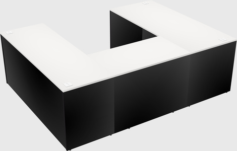 U-shaped desk