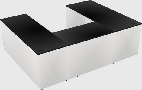 U-shaped desk