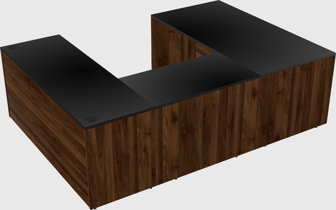 U-shaped desk