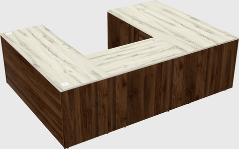 U-shaped desk