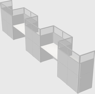 Rectangular cubicles