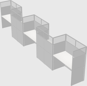 Rectangular cubicles