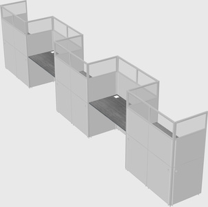 Rectangular cubicles