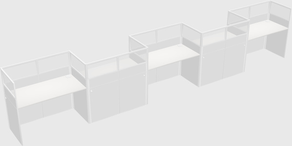 Rectangular cubicles