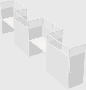 Rectangular cubicles