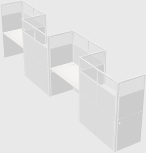 Rectangular cubicles