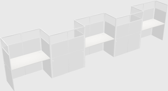 Cabines rectangulaires