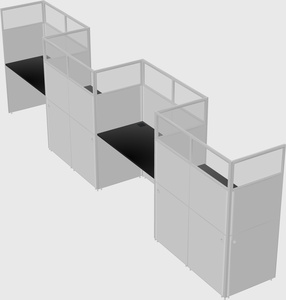 Rectangular cubicles