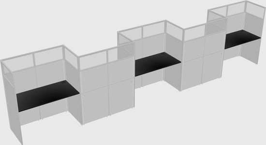 Rectangular cubicles