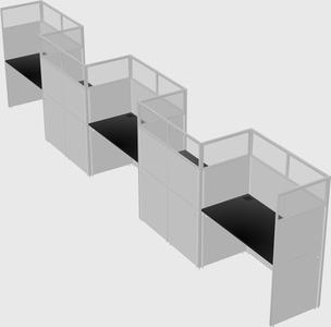 Rectangular cubicles