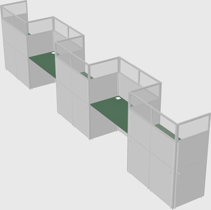 Rectangular cubicles