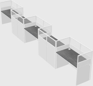 Rectangular cubicles