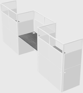 Rectangular cubicles
