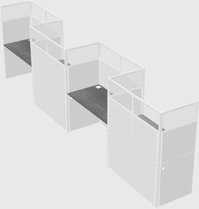 Rectangular cubicles