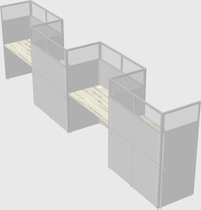 Rectangular cubicles