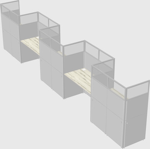 Rectangular cubicles