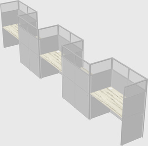 Rectangular cubicles