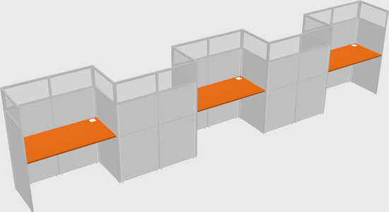 Rectangular cubicles